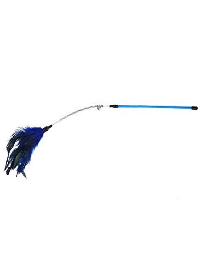 The DDS Store Cat Teaser Feather Stick Toy Interactive Cat Toy Teaser with Feather (Color May Vary) - Image 1